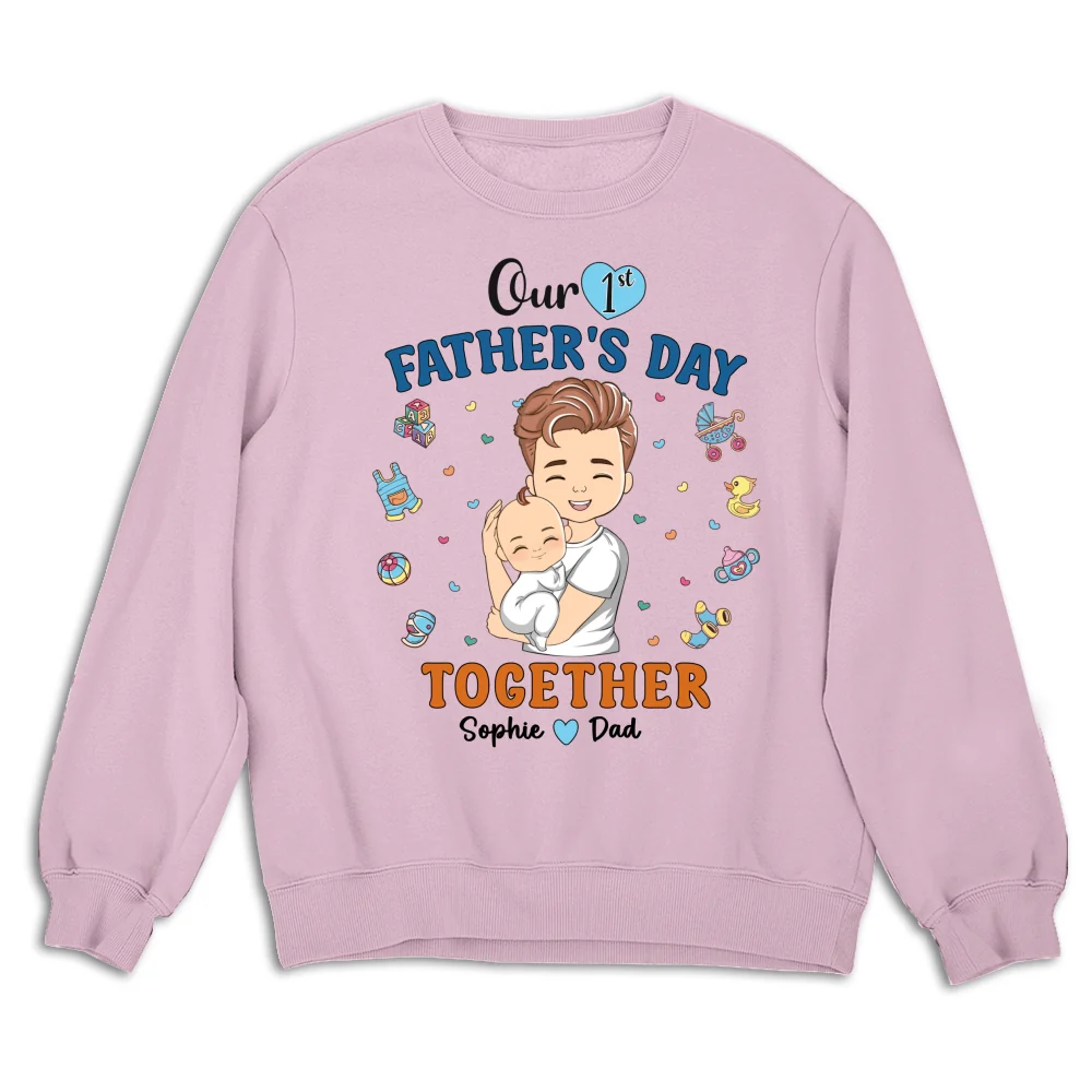1st Fathers Day Together - Personalized Custom Shirt - Image 18