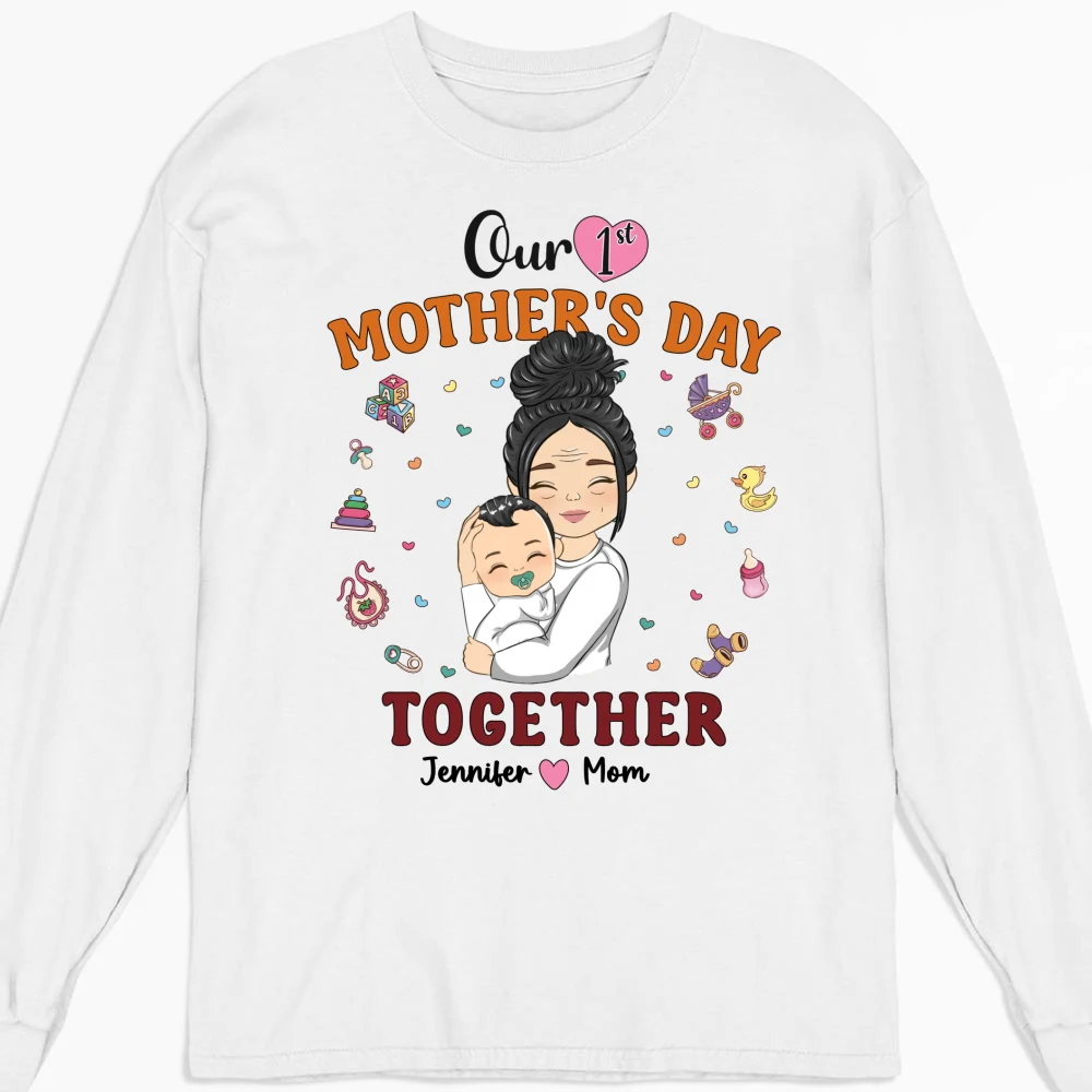 1st Mothers Day Together - Personalized Custom Shirt - Image 10