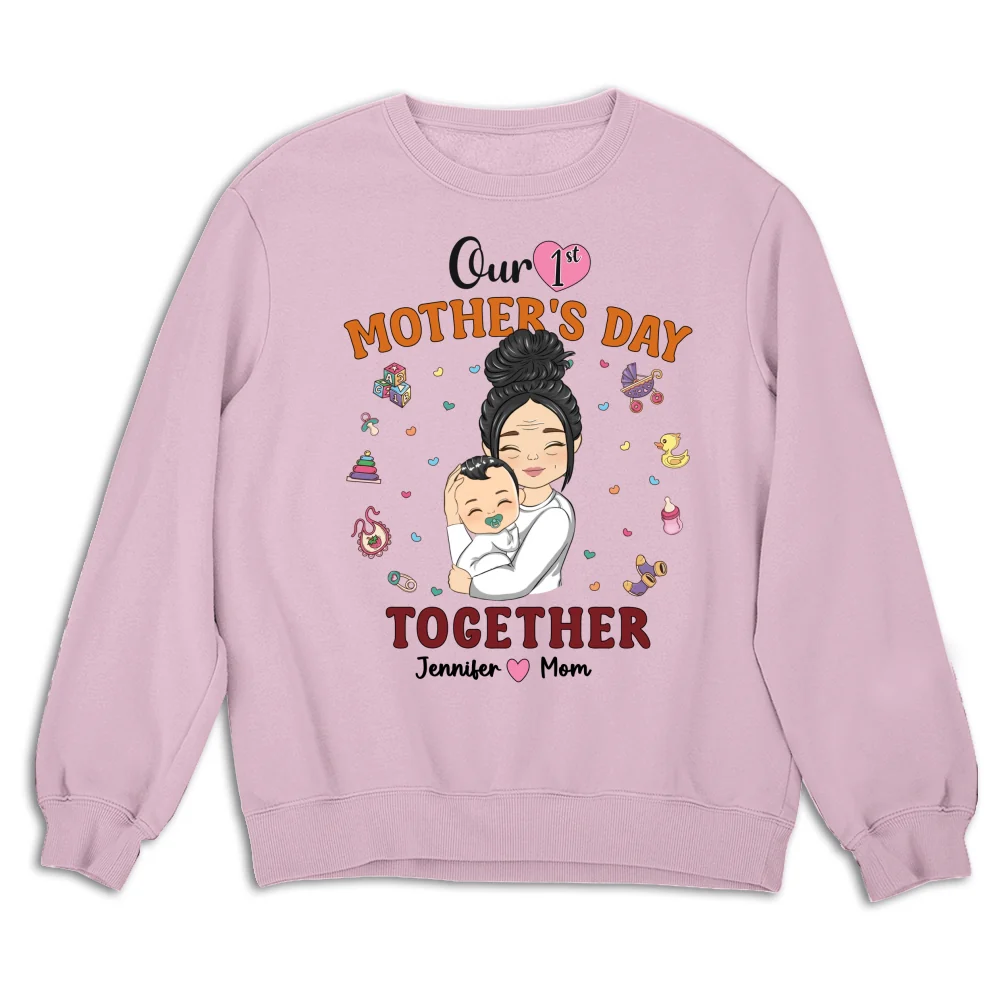 1st Mothers Day Together - Personalized Custom Shirt - Image 15