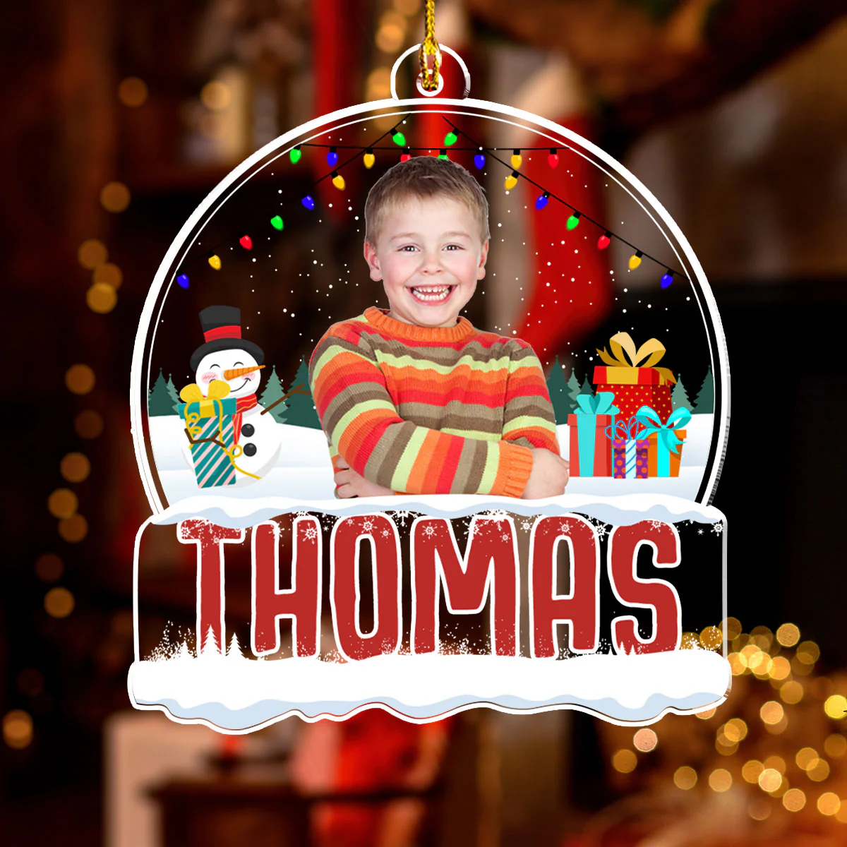 2024 Kids Custom Christmas Names - Personalized Custom Acrylic Ornament - Image 2