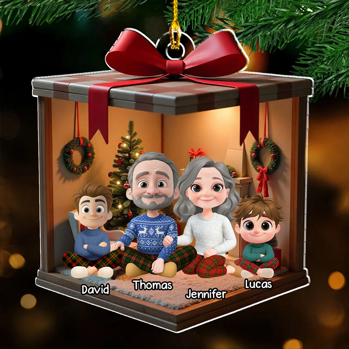 2025 Christmas - Personalized Custom Acrylic Ornament - Image 2