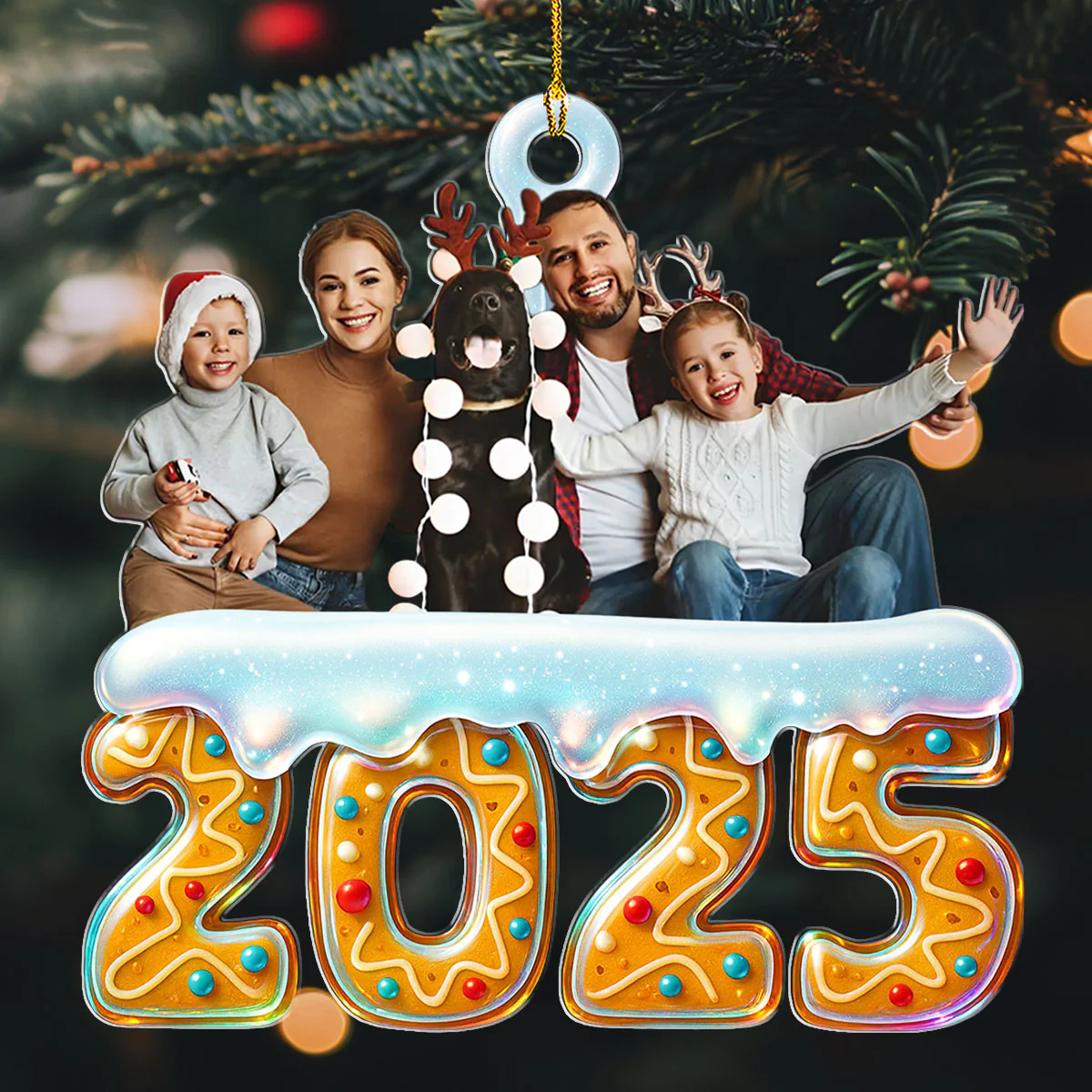 2025 Family Reunion Photo - Personalized Custom Acrylic Ornament - Image 2
