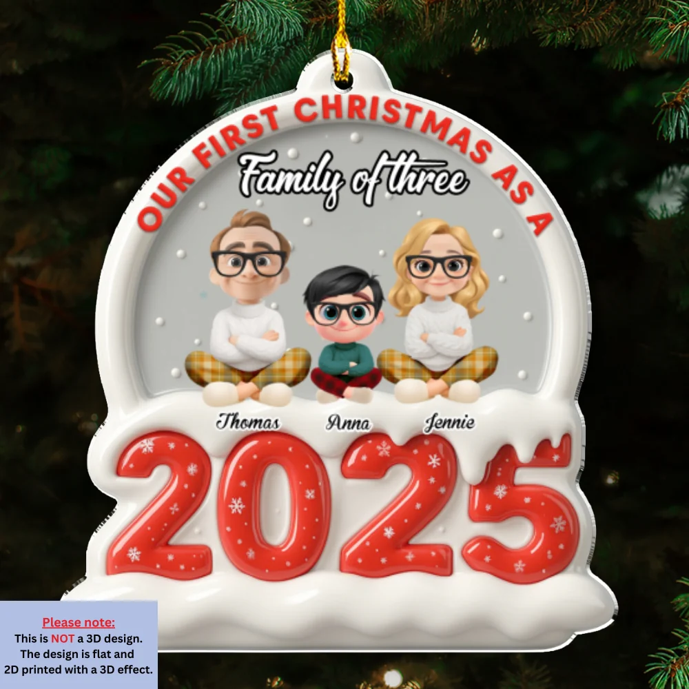 2025 First Christmas - Personalized Custom Acrylic Ornament - Image 6