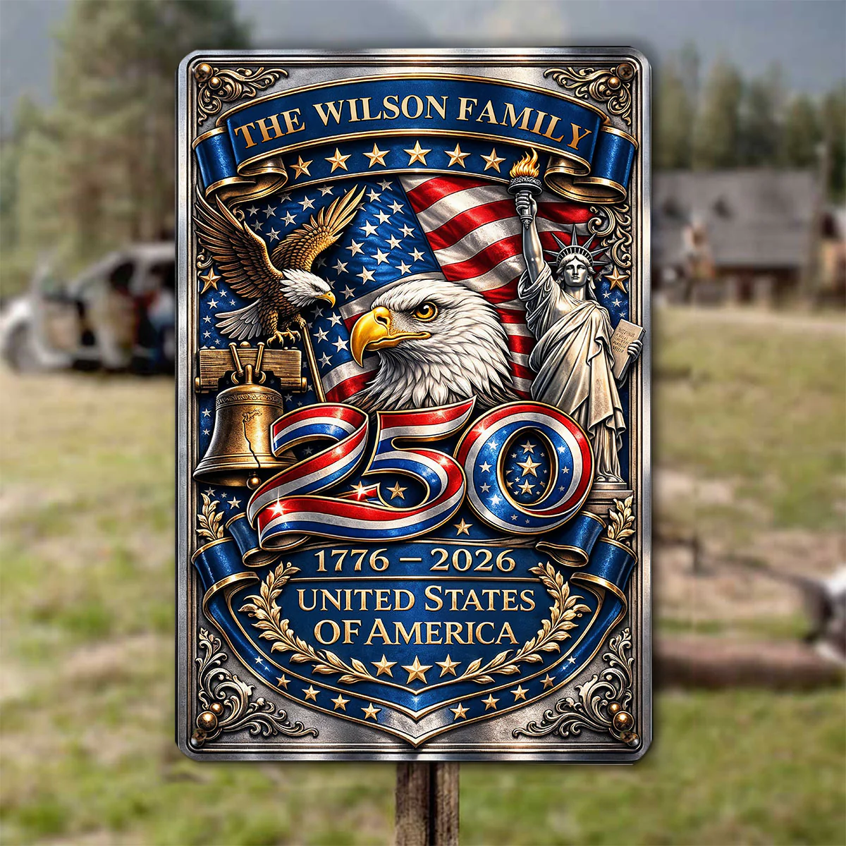 250 Anniversary - Personalized Custom 3D Inflated Effect Metal Sign - Image 4