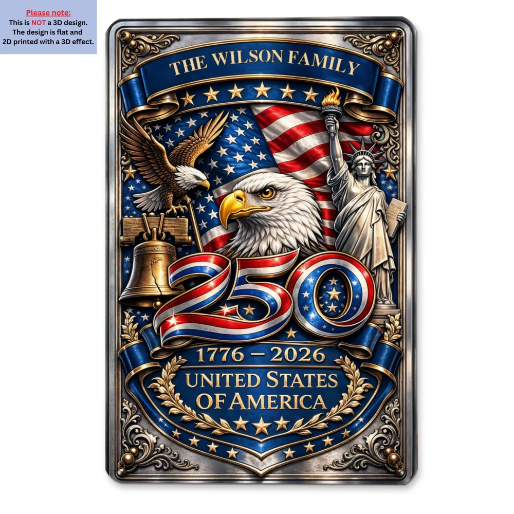 250 Anniversary - Personalized Custom 3D Inflated Effect Metal Sign - Image 7