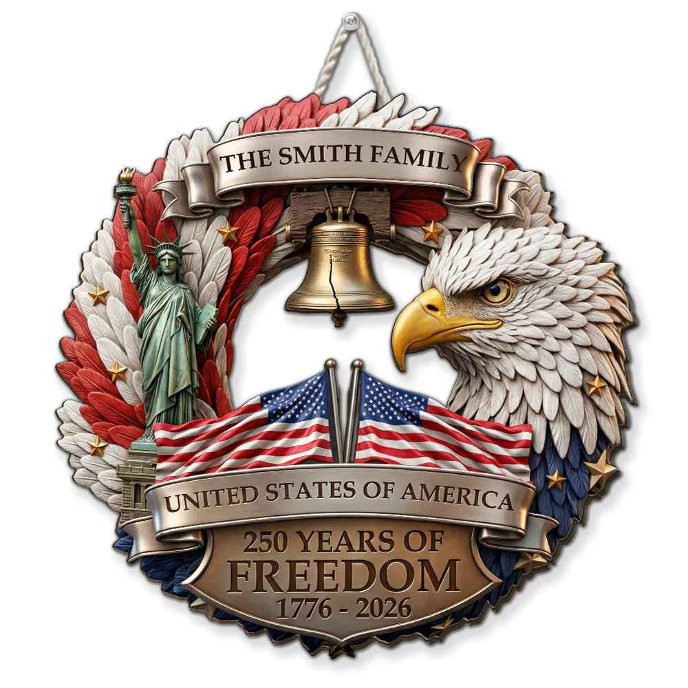 250 Years Strong Together - Personalized Custom Wood Sign