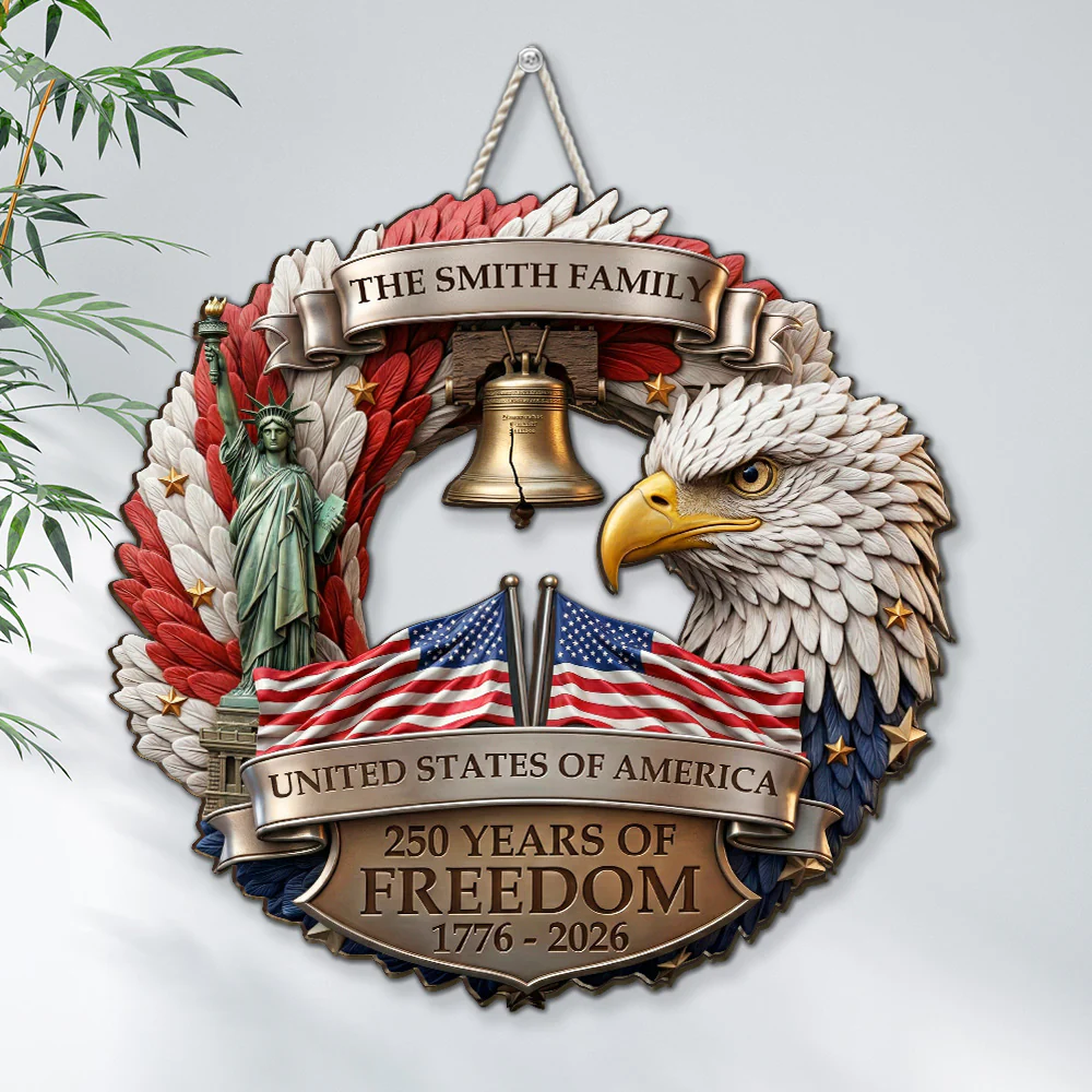 250 Years Strong Together - Personalized Custom Wood Sign - Image 4