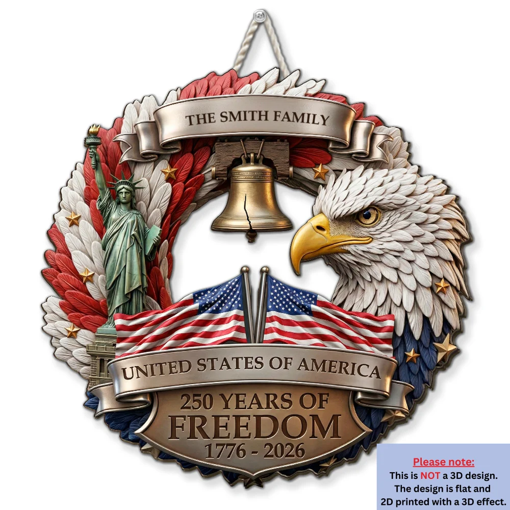 250 Years Strong Together - Personalized Custom Wood Sign - Image 6