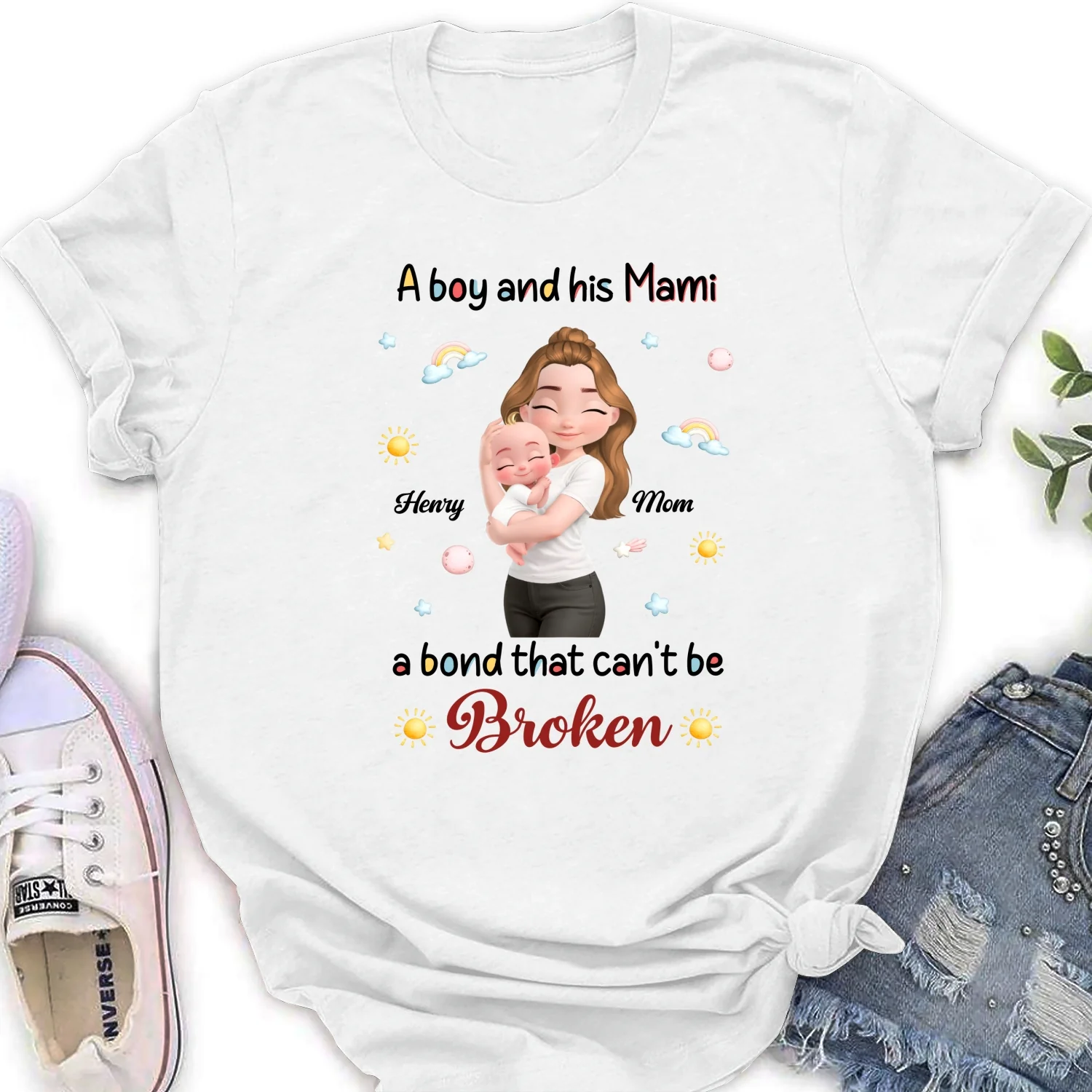 A Baby And Mama - Personalized Custom Shirt - Image 16