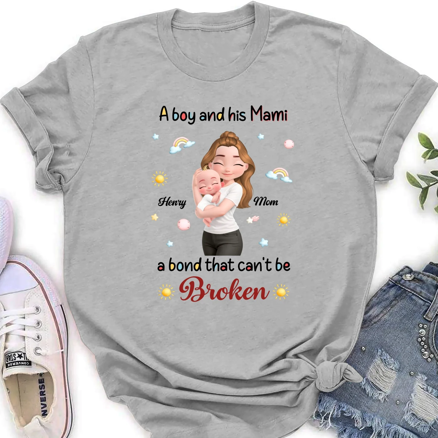 A Baby And Mama - Personalized Custom Shirt - Image 17