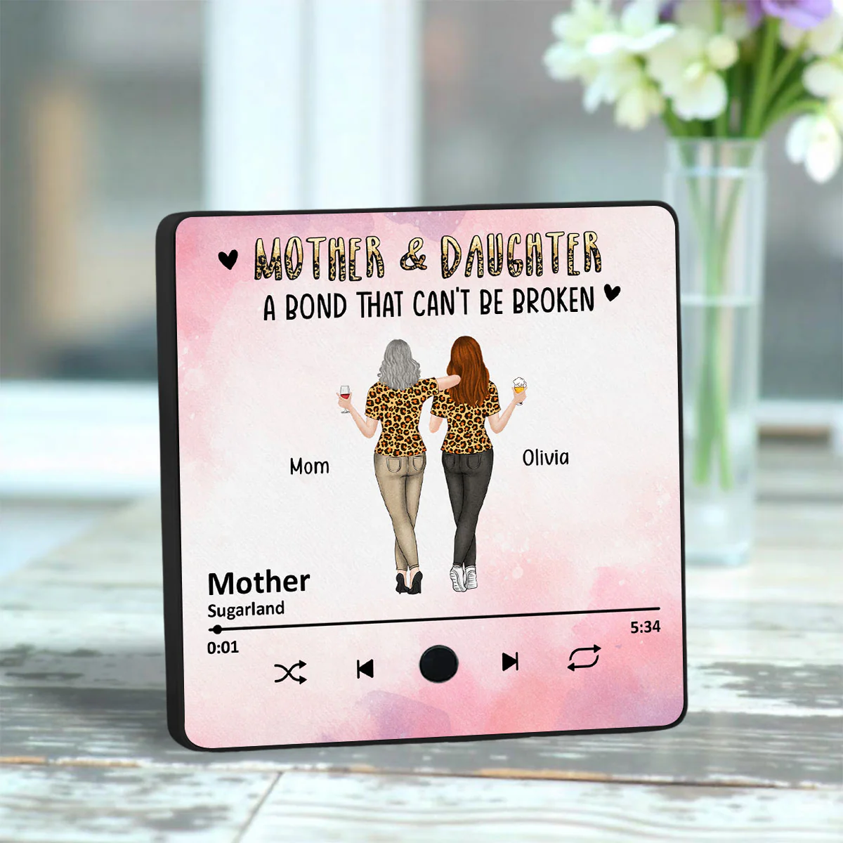 A Bond That Cannot Be Broken - Personalized Custom Music Fridge Magnet - Image 3