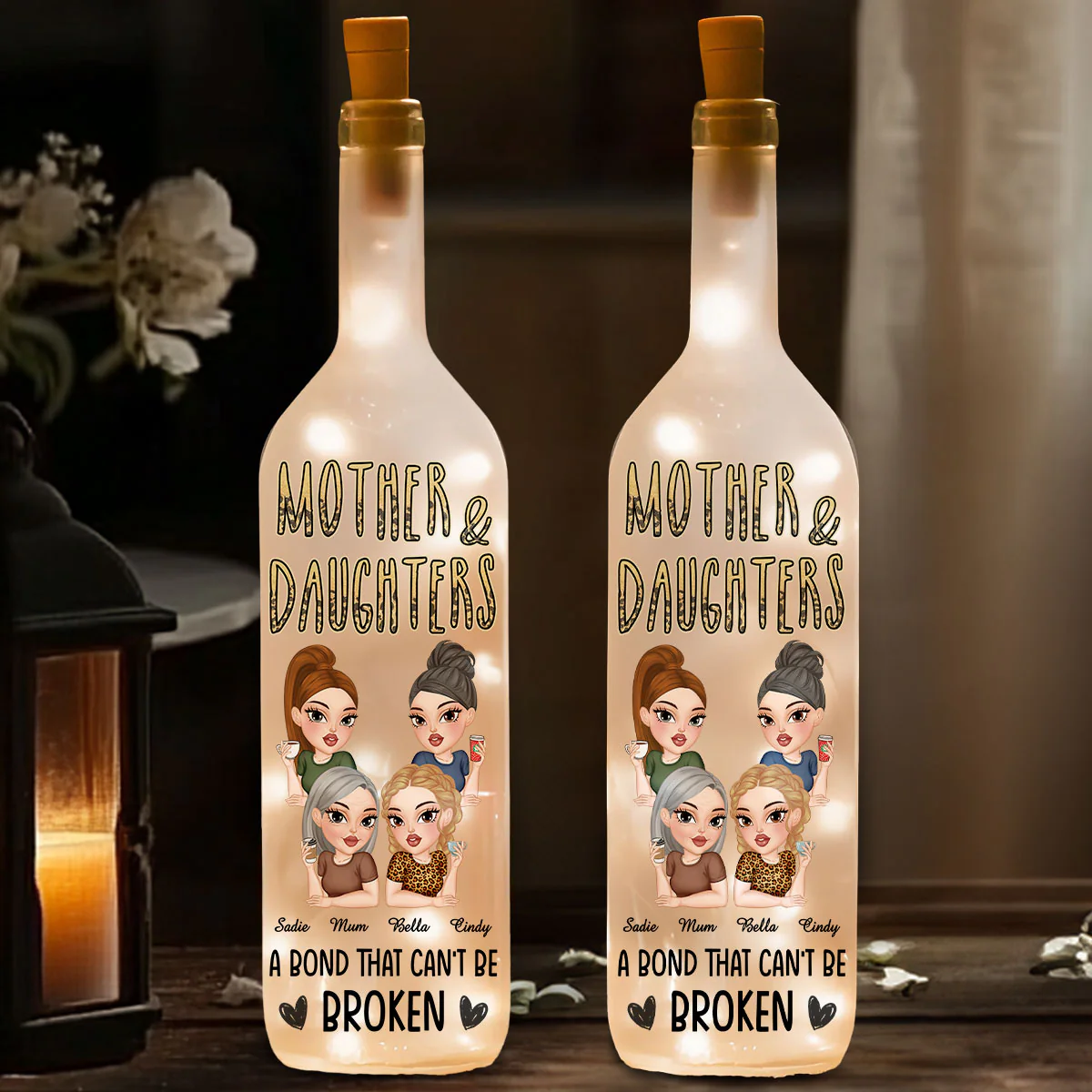 A Bond That Can't Be Broken - Personalized Custom Bottle Lamp - Image 2
