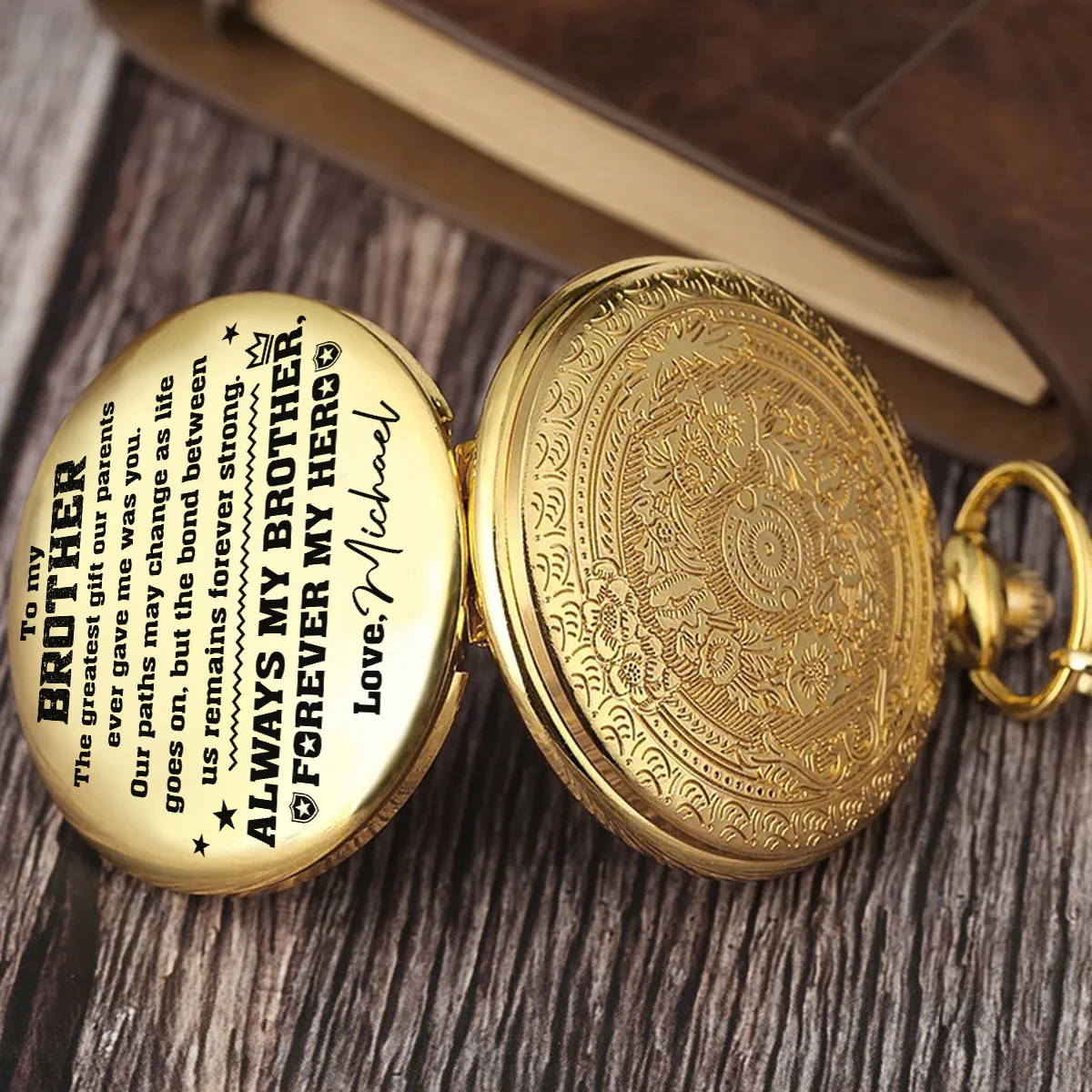 A Bond That Never Fades - Personalized Custom Pocket Watch - Image 2