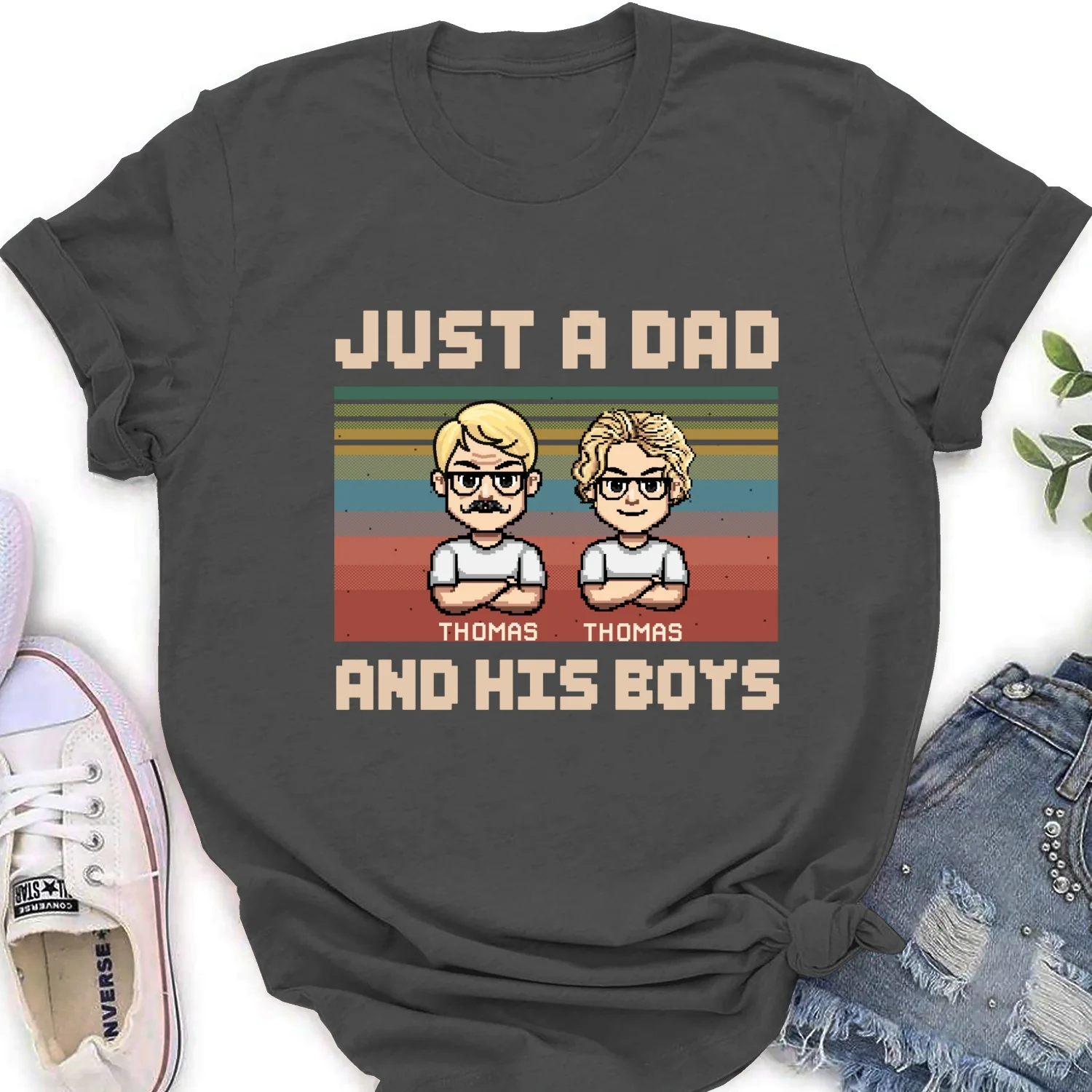 A Dad And His Daughter - Personalized Custom Shirt - Image 19