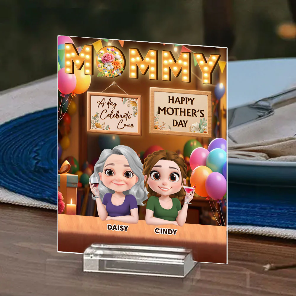 A Day Celebrate Love - Personalized Custom Acrylic Plaque With Base - Image 2