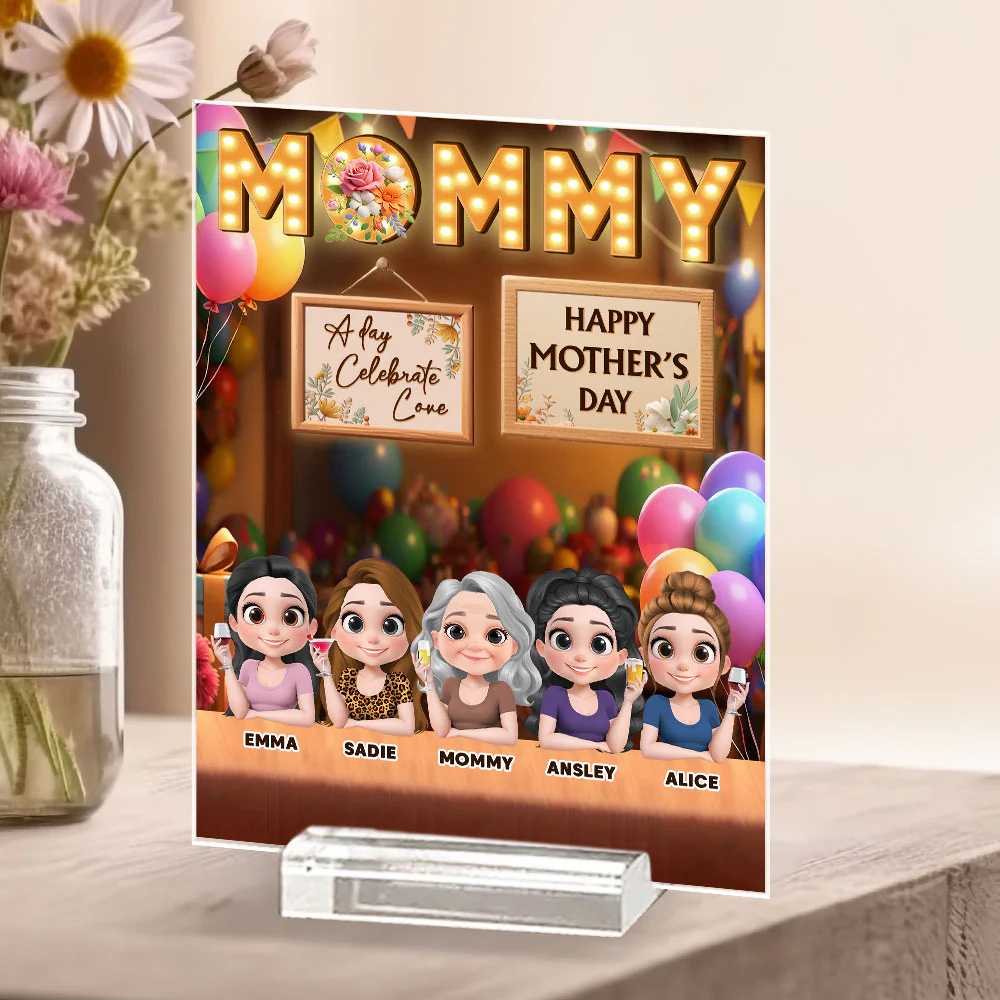 A Day Celebrate Love - Personalized Custom Acrylic Plaque With Base - Image 4