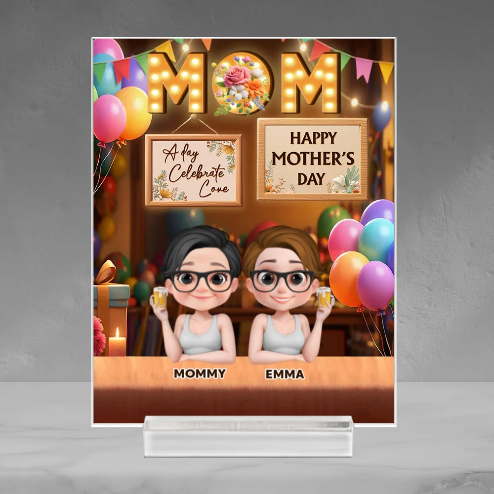 A Day Celebrate Love - Personalized Custom Acrylic Plaque With Base - Image 5