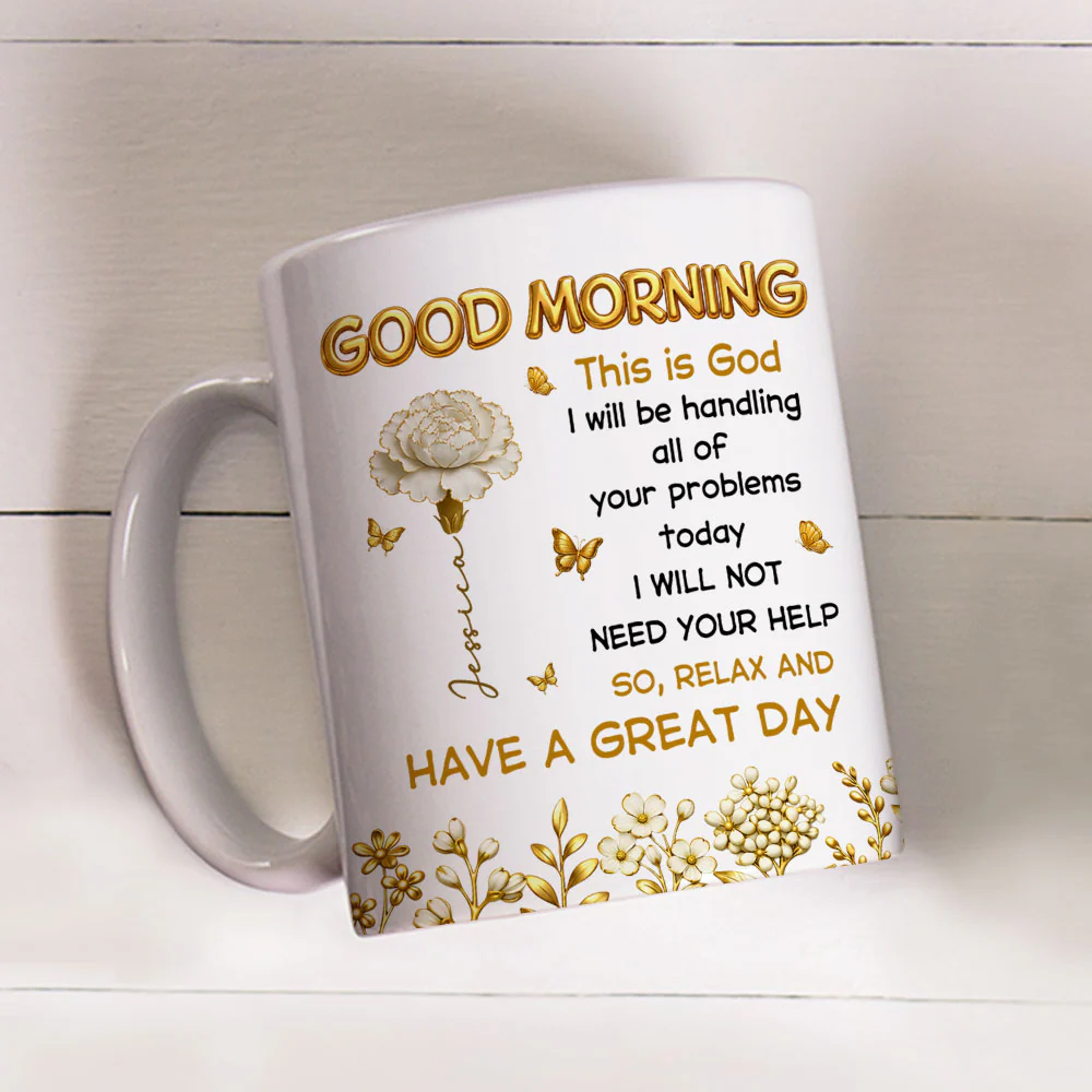 A Day in God Hands - Personalized Custom Coffee Mug - Image 4