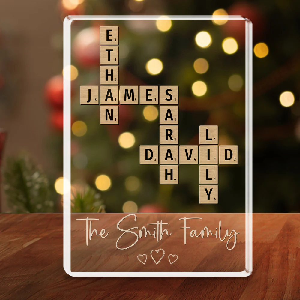 A Family Is A Gift That Lasts Forever - Personalized Custom Acrylic Plaque - Image 3