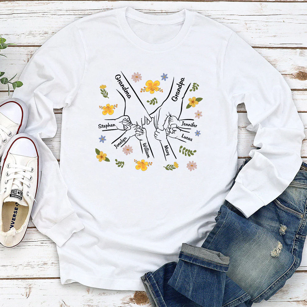 A Family Is A Round Of Love - Personalized Custom Shirt - Image 3