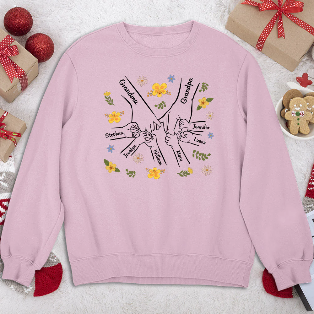 A Family Is A Round Of Love - Personalized Custom Shirt - Image 4