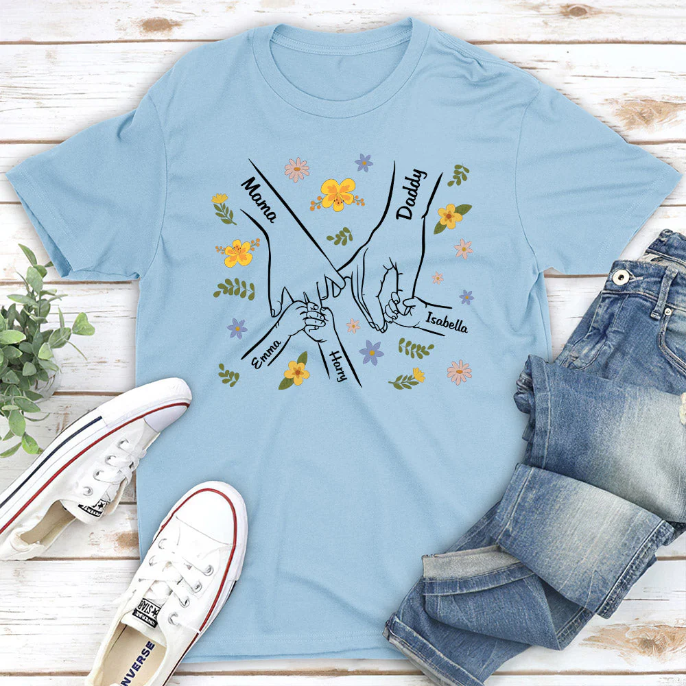 A Family Is A Round Of Love - Personalized Custom Shirt - Image 5