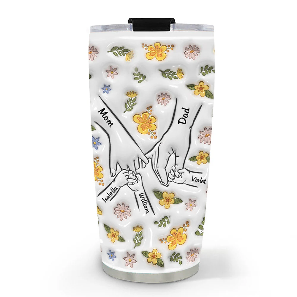 A Family Is A Round Of Love - Personalized Custom Tumbler