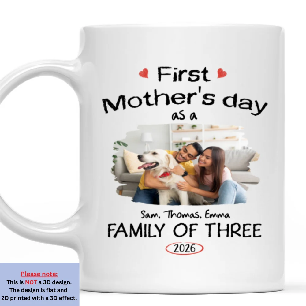 A Family Of Three Story Photo - Personalized Custom Coffee Mug - Image 5
