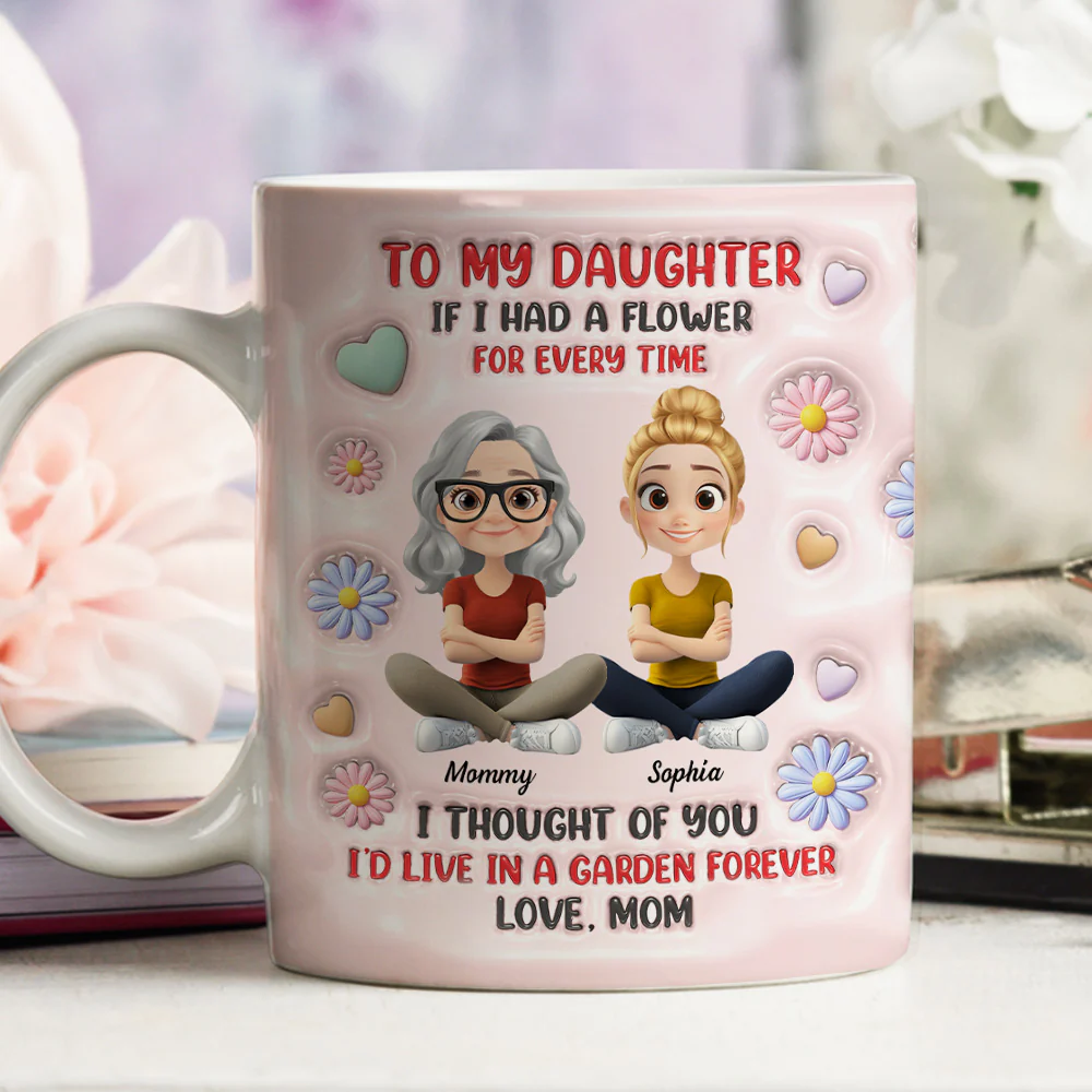 A Garden Full Of Love - Personalized Custom 3D Inflated Effect Mug - Image 4