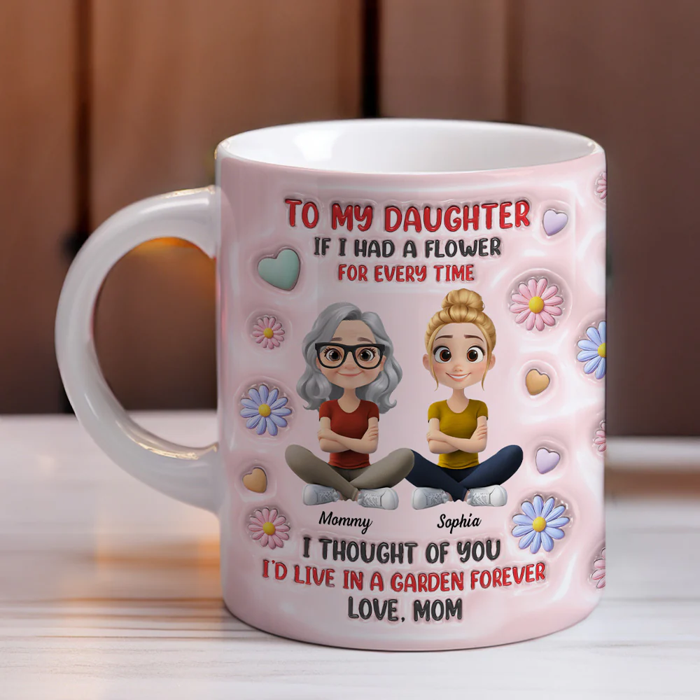 A Garden Full Of Love - Personalized Custom 3D Inflated Effect Mug - Image 5