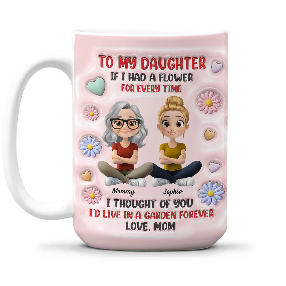 A Garden Full Of Love - Personalized Custom 3D Inflated Effect Mug - Image 7