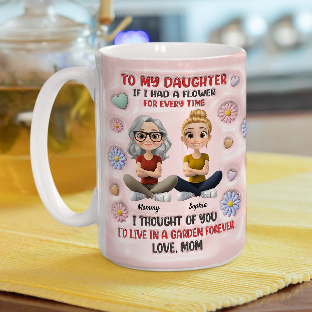 A Garden Full Of Love - Personalized Custom 3D Inflated Effect Mug - Image 8