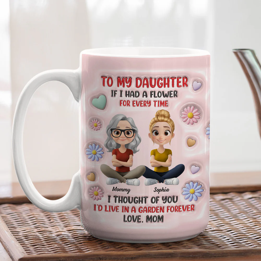 A Garden Full Of Love - Personalized Custom 3D Inflated Effect Mug - Image 9
