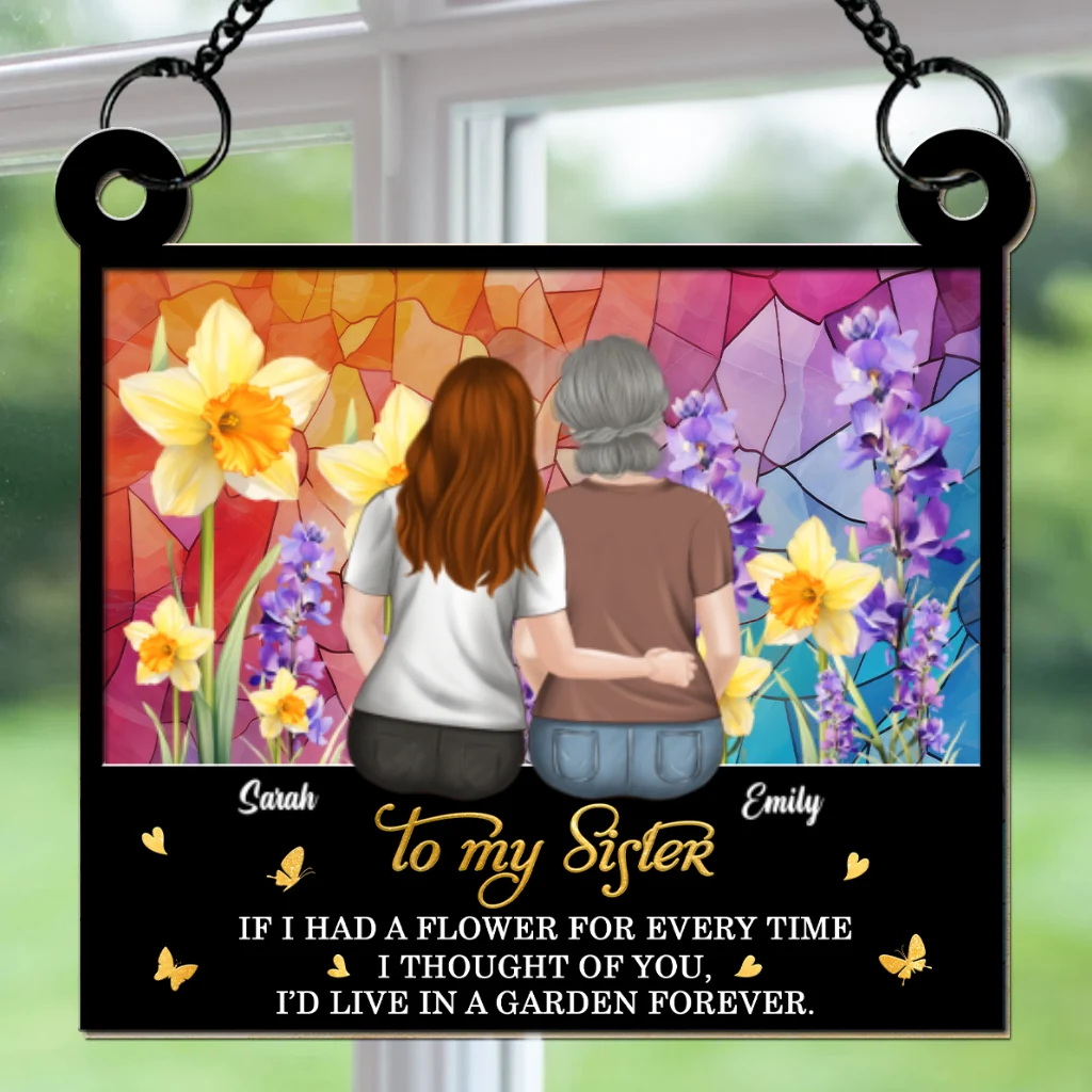 A Garden Of Love For You - Personalized Custom Suncatcher - Image 6