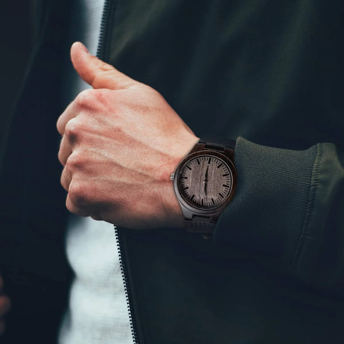 A Great Life Partner - Personalized Custom Wood Watch - Image 4