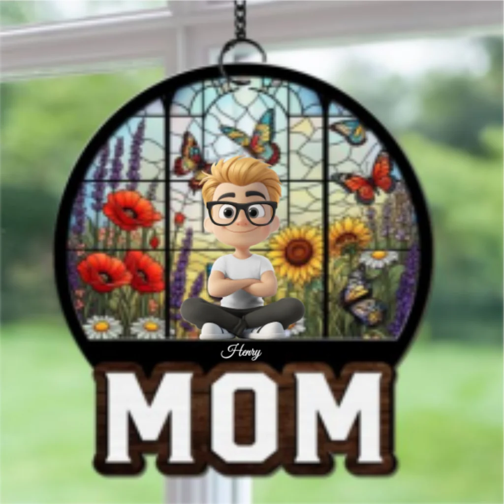 A Heart That Holds Sunshine - Personalized Custom Suncatcher - Image 6