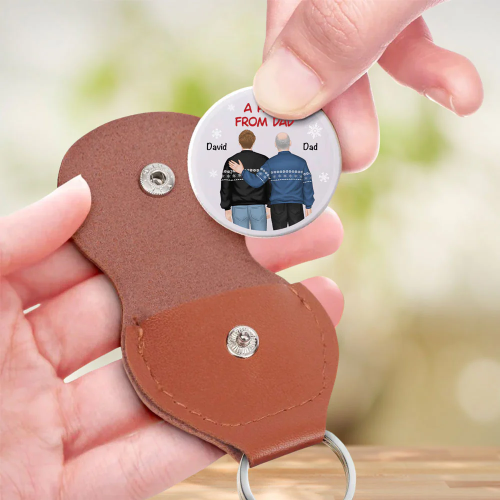 A Hug From Dad Christmas - Personalized Custom Pocket Hug - Image 4