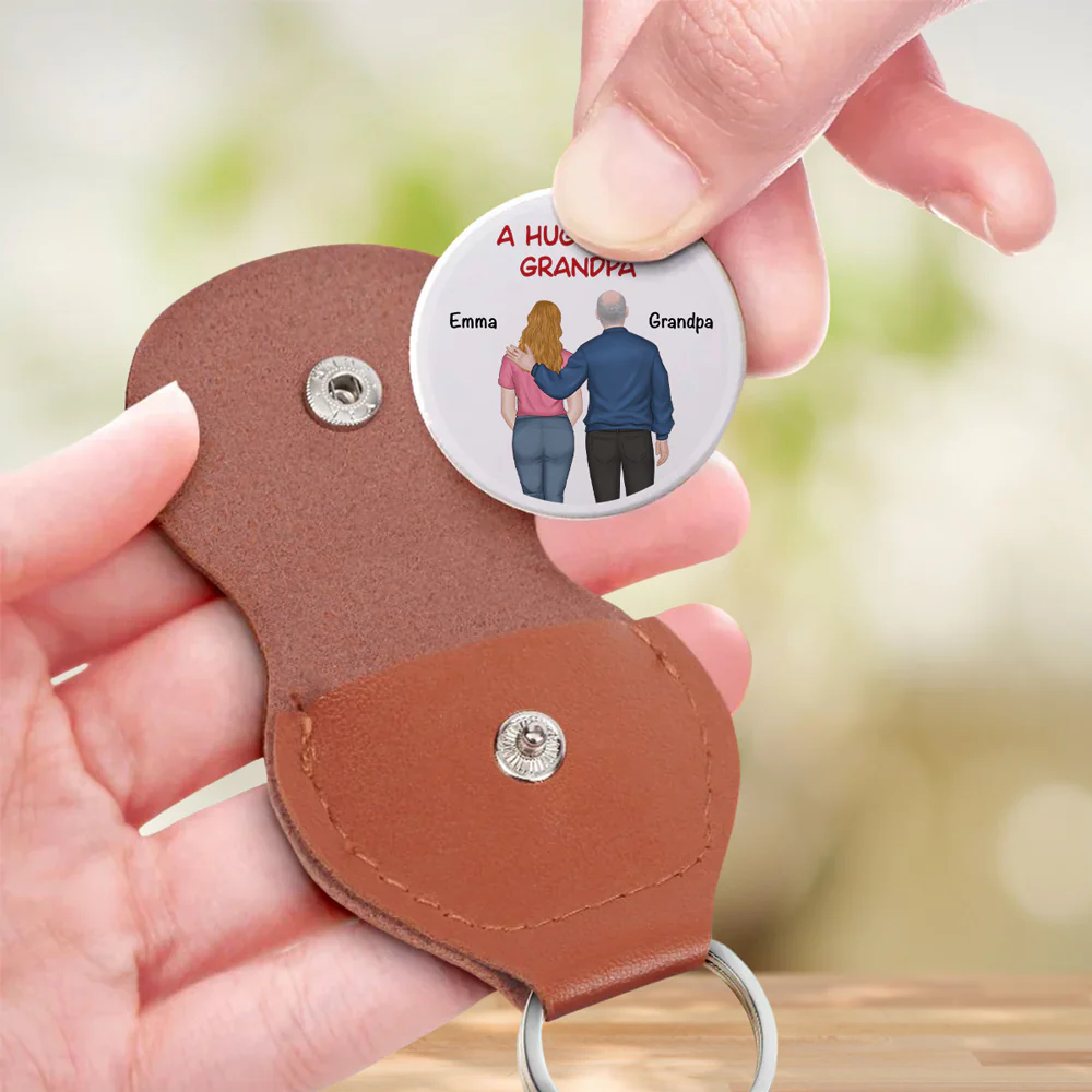 A Hug From Grandpa - Personalized Custom Pocket Hug - Image 3