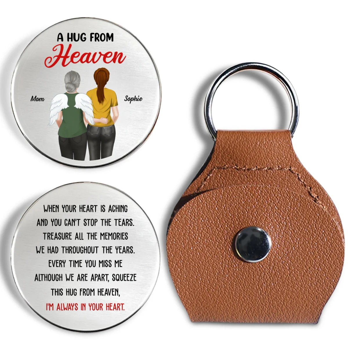 A Hug From Heaven - Personalized Custom Pocket Hug - Image 6