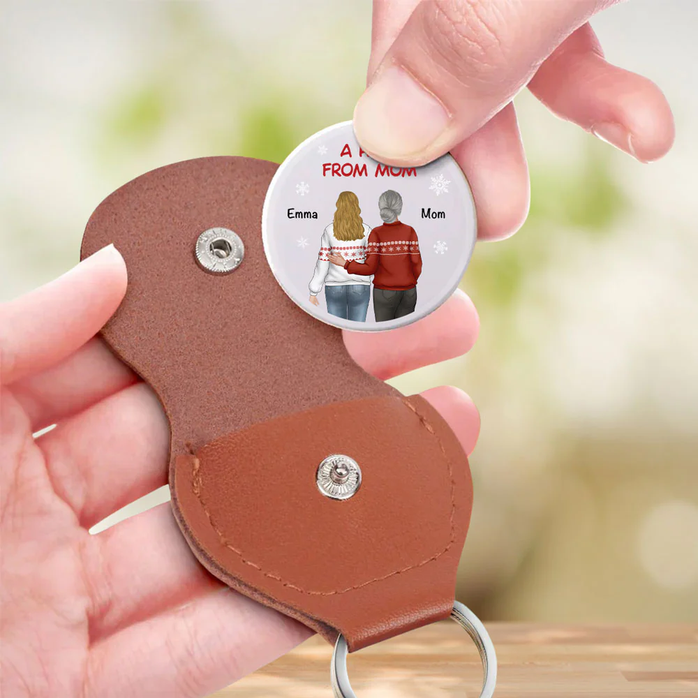 A Hug From Mom Christmas - Personalized Custom Pocket Hug - Image 3