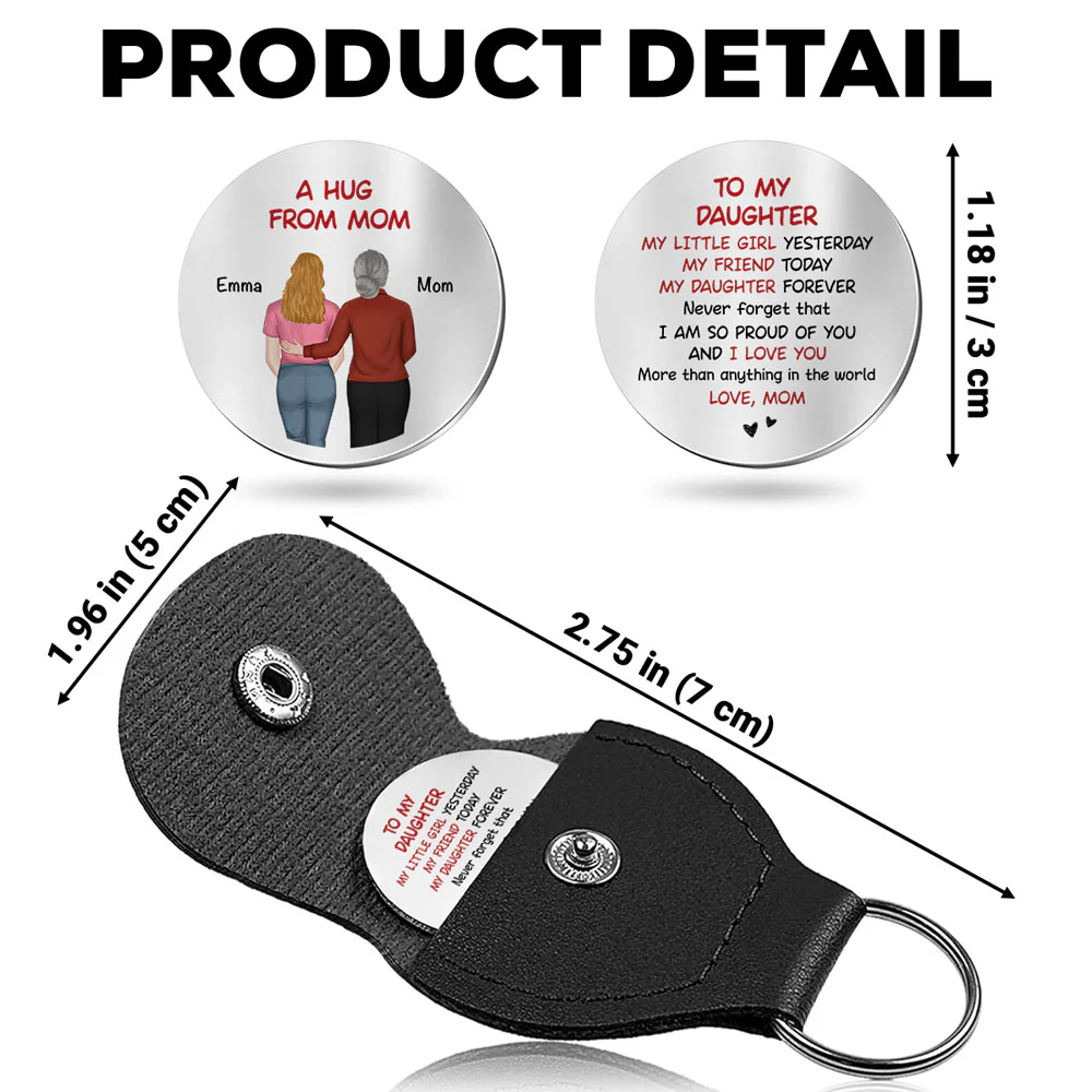 A Hug From Mom - Personalized Custom Pocket Hug - Image 5