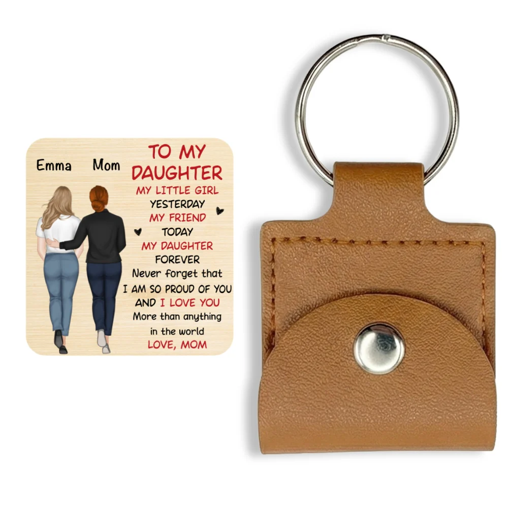 A Hug From Mom - Personalized Custom Wooden Pocket Hug - Image 7