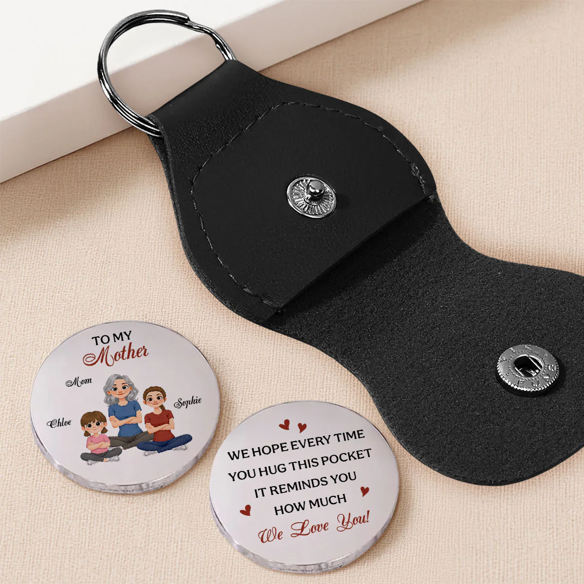 A Hug Reminds You How Much I Love You - Personalized Custom Pocket Hug - Image 3