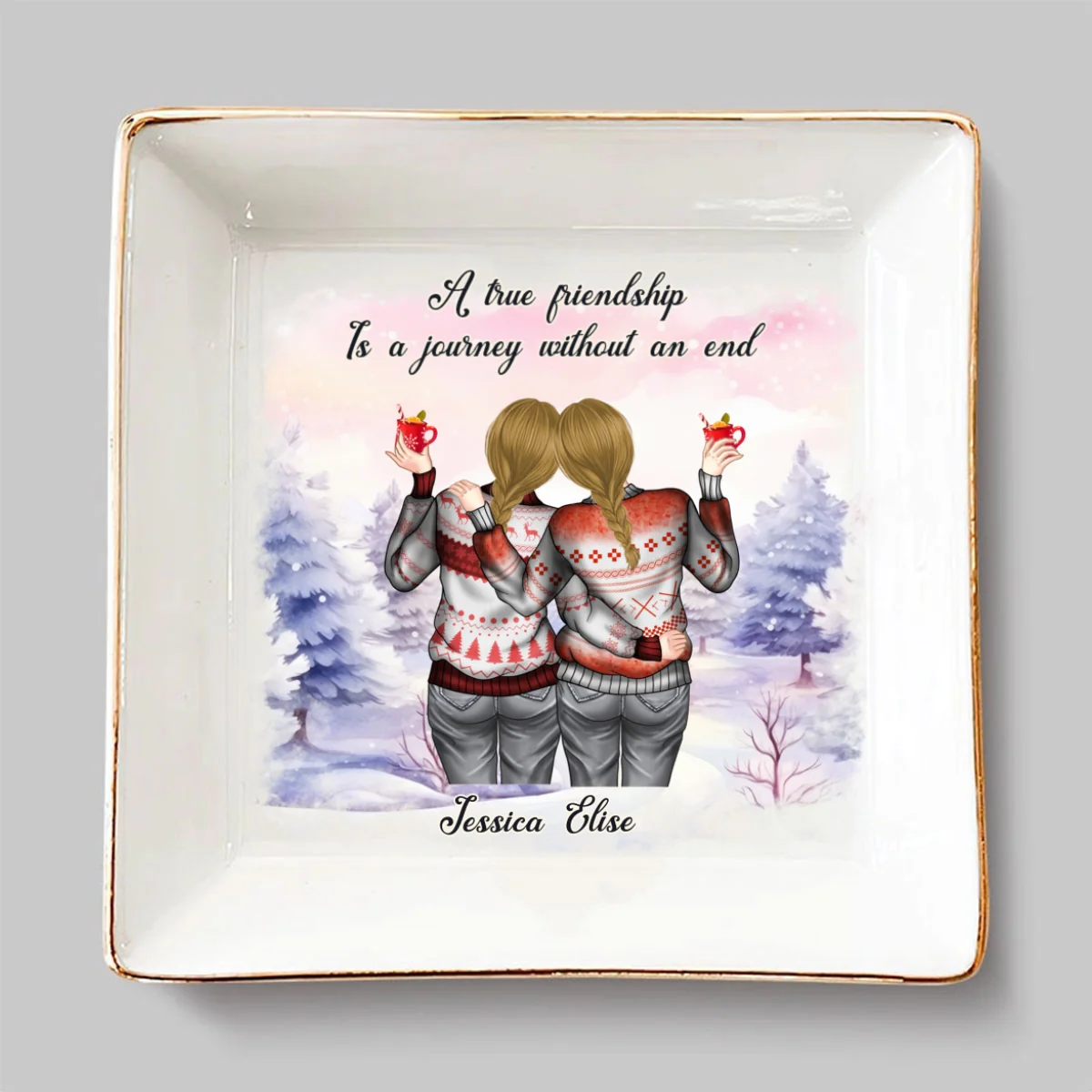 A Journey Without An End - Personalized Custom Jewelry Dish - Image 6