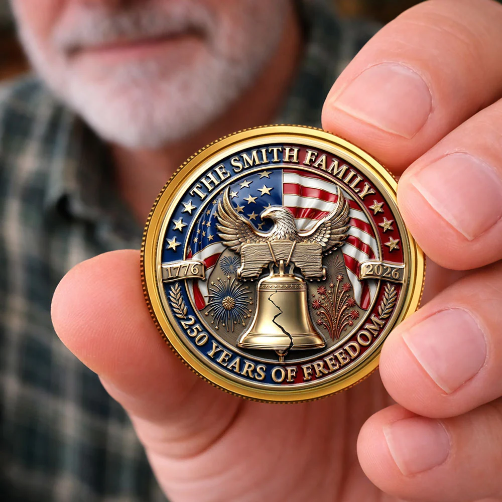A Legacy Of Freedom - Personalized Custom Commemorative Keepsake Coin - Image 2