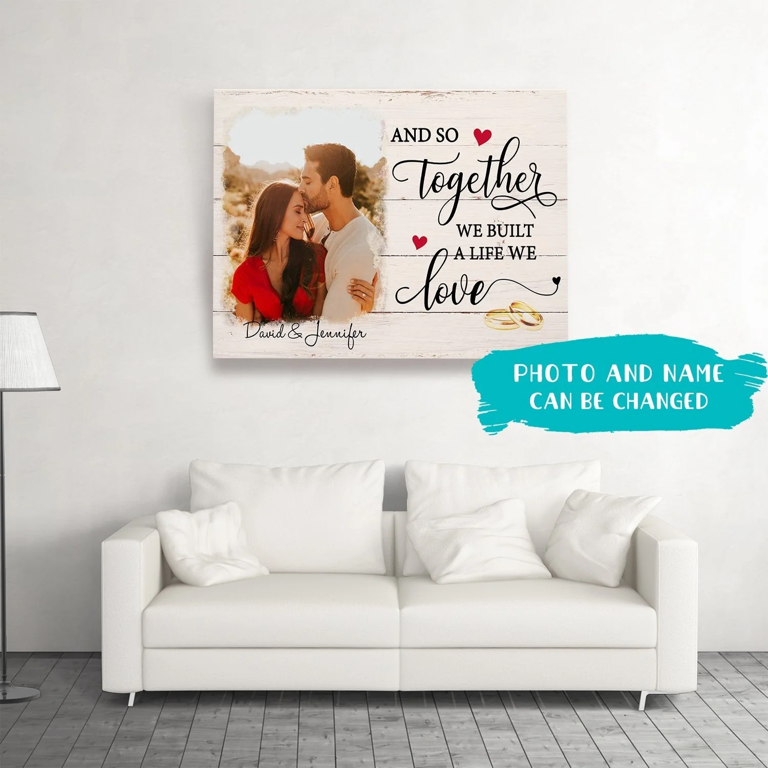 A Life We Love - Personalized Custom Photo Canvas - Gifts for couples - Image 5