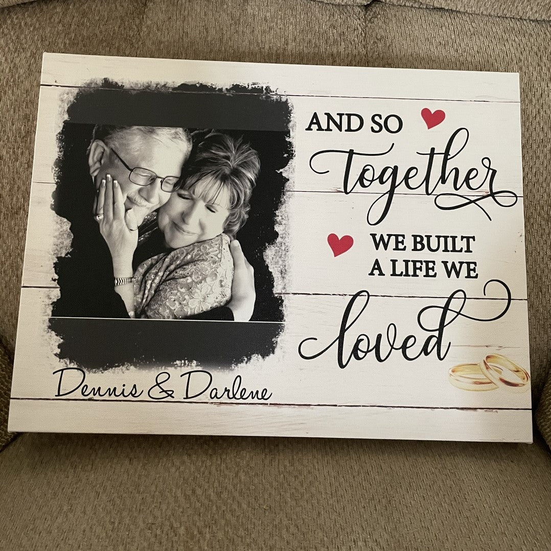 A Life We Loved - Personalized Custom Photo Canvas Print - Image 4