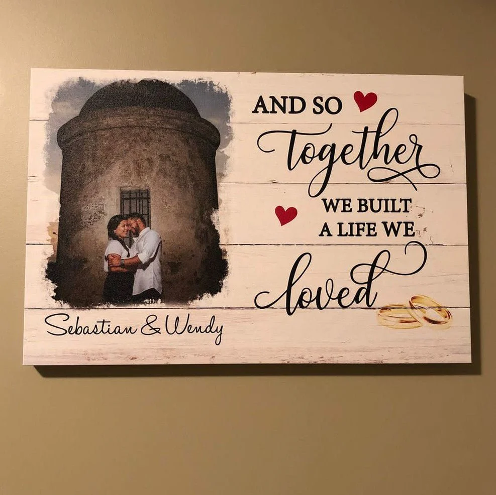 A Life We Loved - Personalized Custom Photo Canvas Print - Image 5