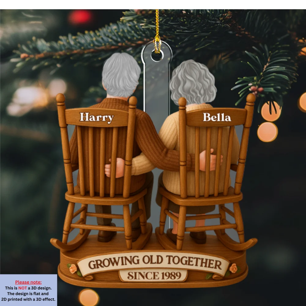 A Lifetime Of Love - Personalized Custom Acrylic Ornament - Image 5