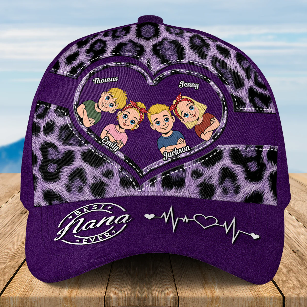 A Lifetime Of Love - Personalized Custom Classic Cap - Image 2